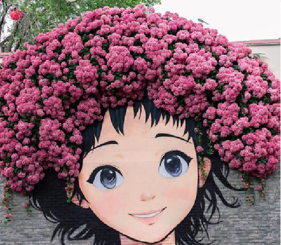 红安墙体彩绘-网红墙打卡