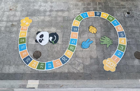 红安地面游戏彩绘