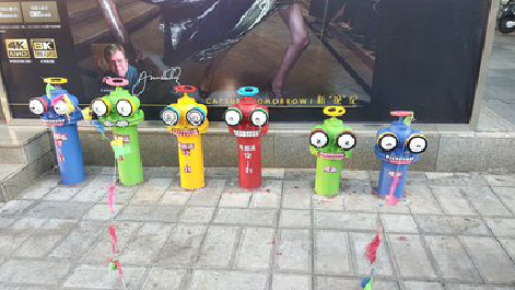 红安商业区彩绘