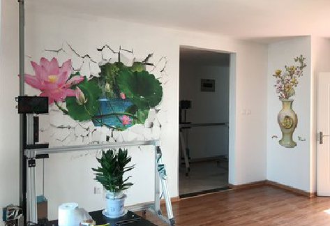 红安墙体彩绘相比墙纸的优势。