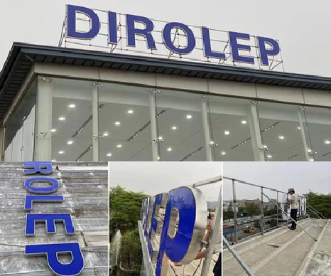 红安楼顶发光字安装的注意事项。